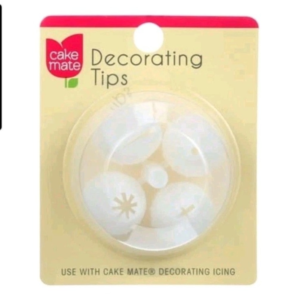 Cake Mate Plastic White Decorating Tips - 4 ct. (1 Pack)